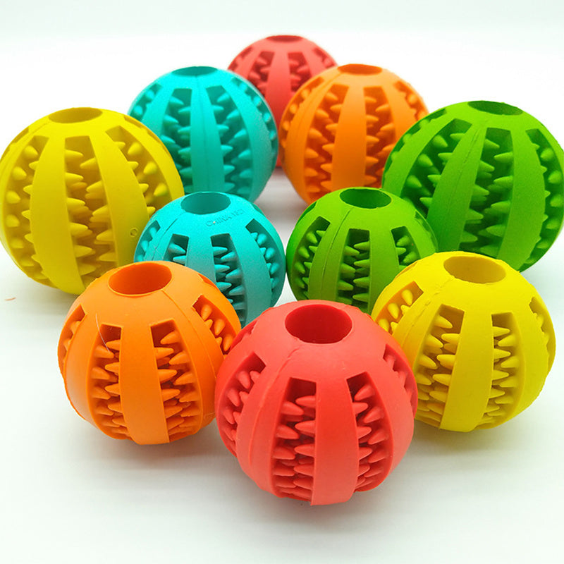 Dog Slow Feeder Ball – Rubber Interactive Treat Toy