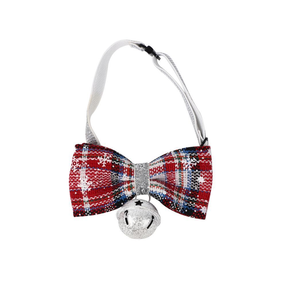 Christmas Pet Scarf – Santa Deer Print Triangle Bib for Dogs