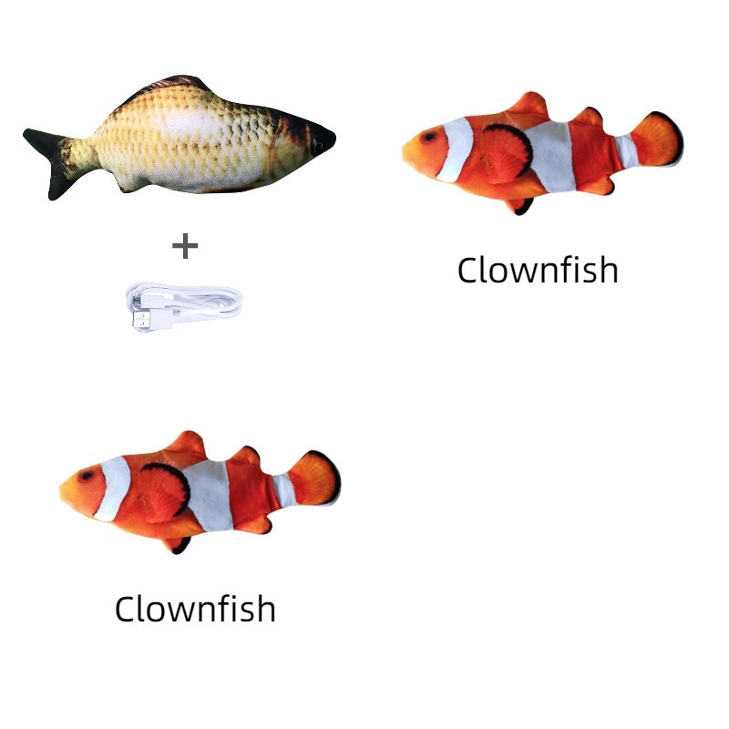 Electric Jumping Fish Toy – Realistic Flopping Fish Without Catnip