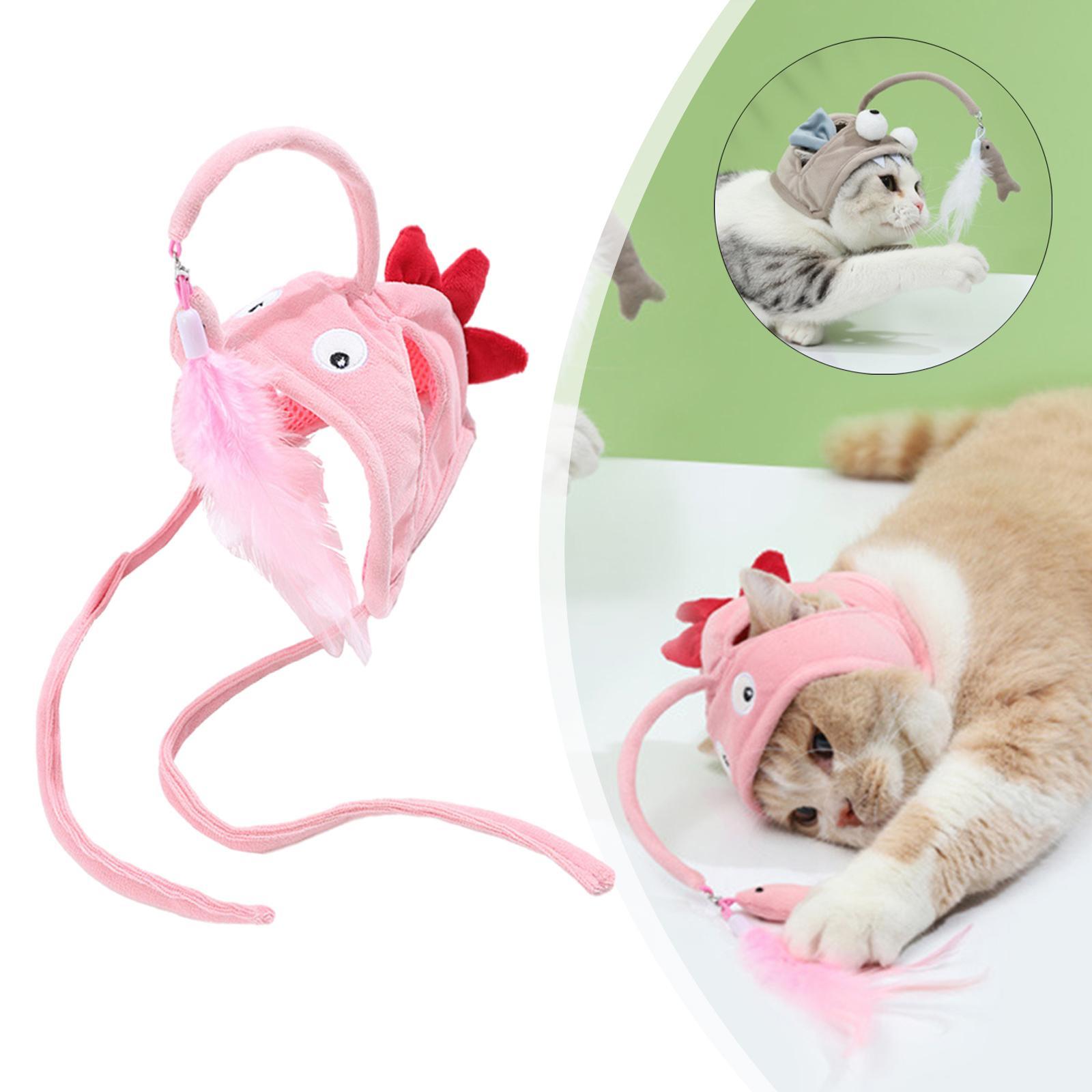 Funny Feather Headband – Interactive Cat Teaser Stick Toy