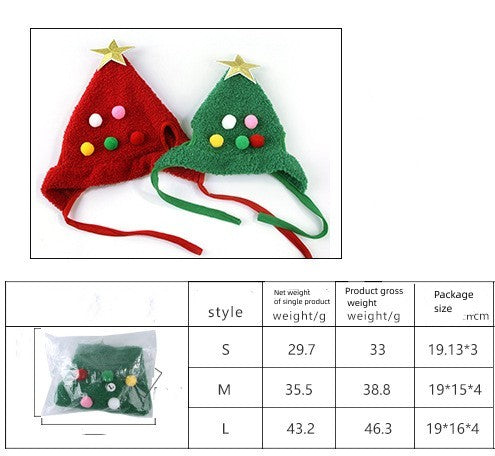 Christmas Tree Pet Hat – Festive Holiday Dog & Cat Accessory