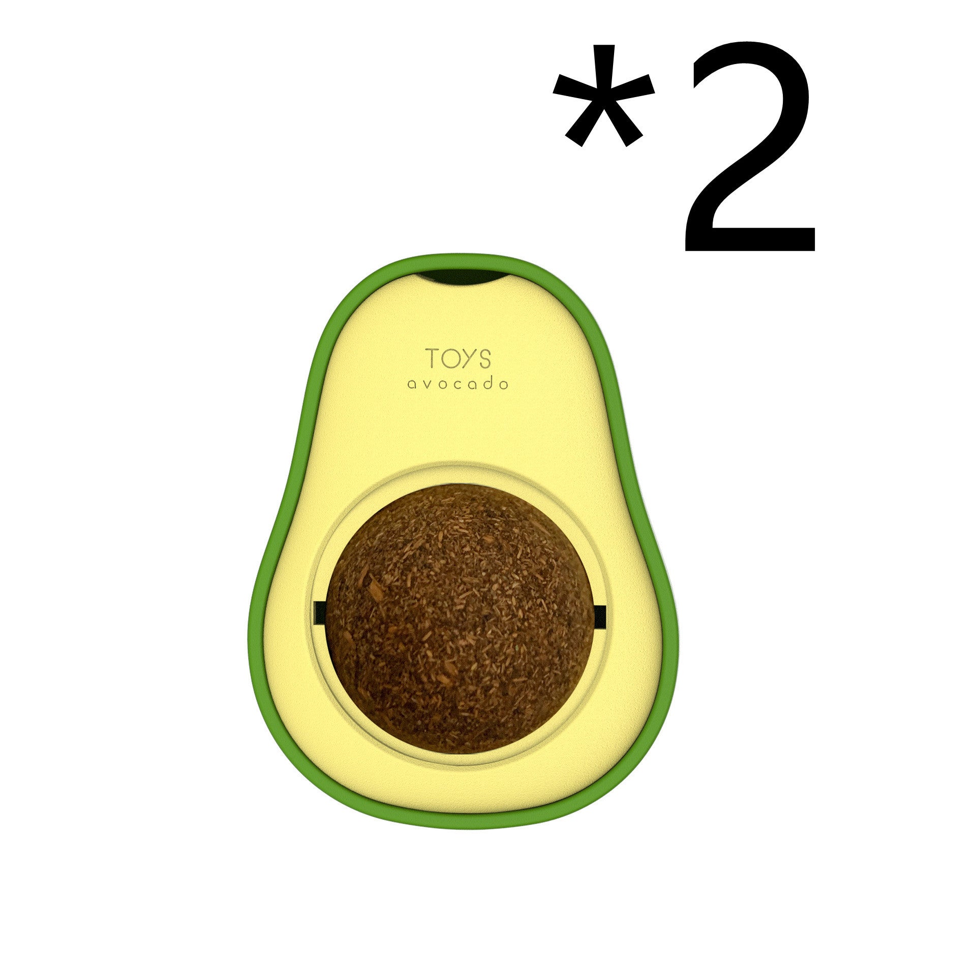 Avocado Catnip Toy – 360° Rotating Cat Mint Play Toy