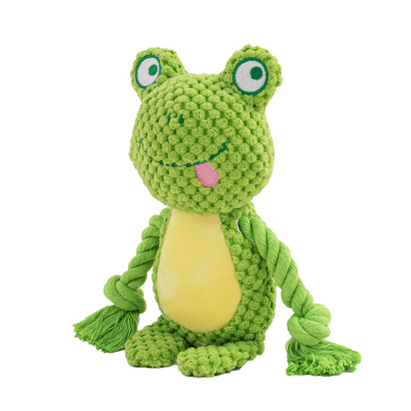 Plush Rope Dog Toy – Interactive Tug & Training Chew Toy