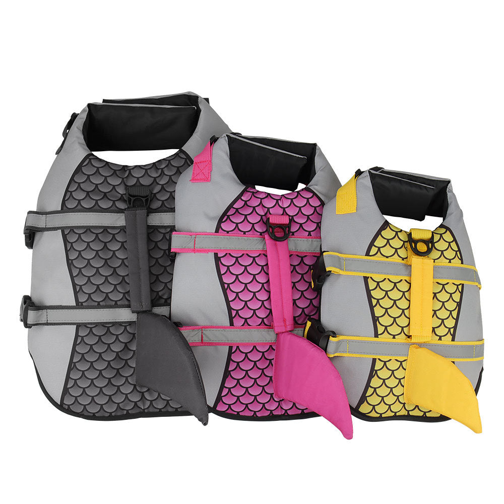 Shark Dog Life Jacket – Swimming Vest Harness for Summer Fun