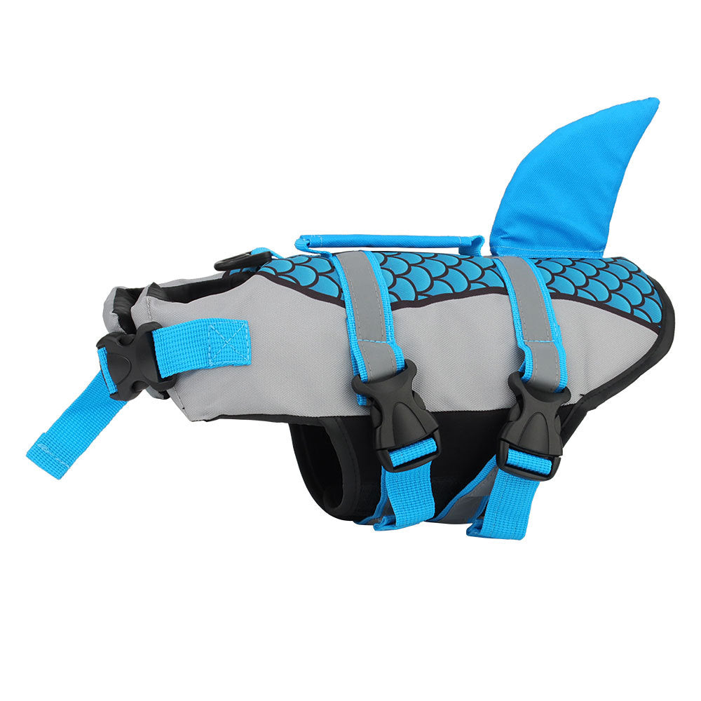 Shark Dog Life Jacket – Swimming Vest Harness for Summer Fun