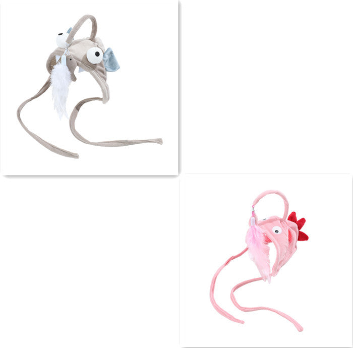 Funny Feather Headband – Interactive Cat Teaser Stick Toy