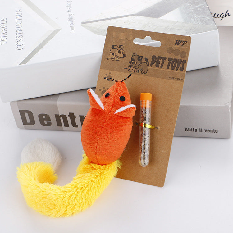 Mouse Tail Cat Toy – Interactive Teaser Training Play Toy