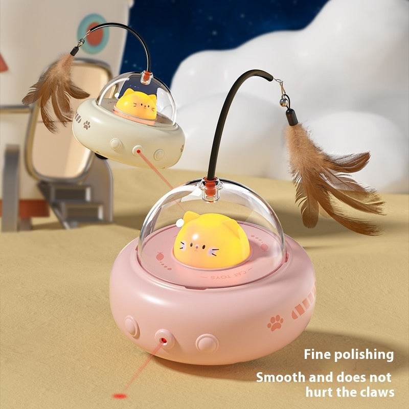 Interactive Cat Toy - Smart Electric UFO Teaser Cat Toy