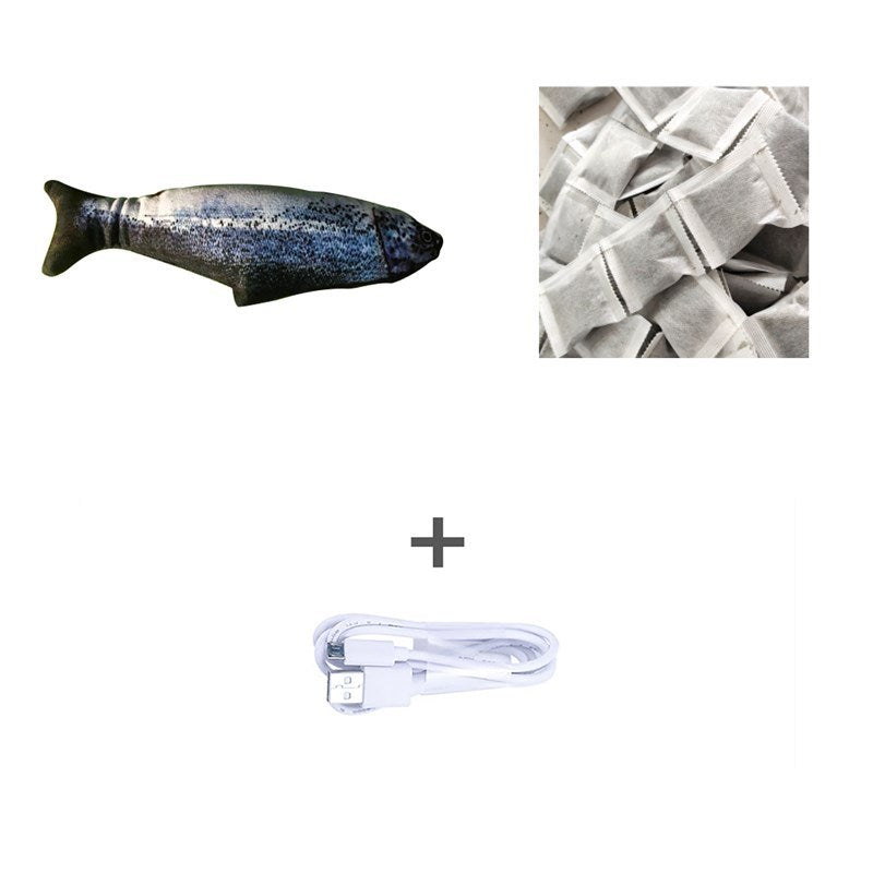 Electric Jumping Fish Toy – Realistic Flopping Fish Without Catnip