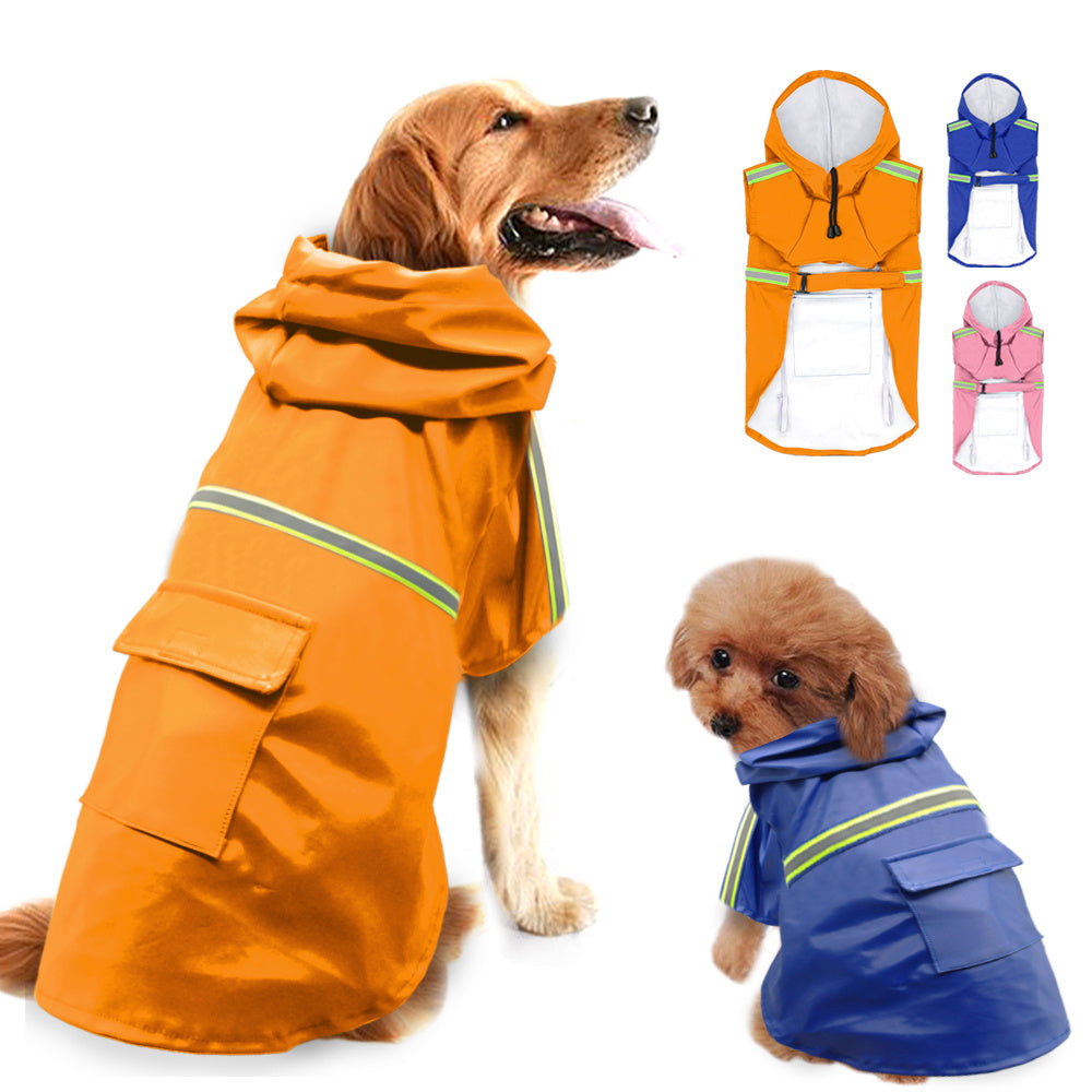 Waterproof Reflective Dog Raincoat – All-Weather Protection