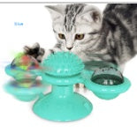 Cat Windmill Toy – Rotating Scratcher & Dental Care Spinner
