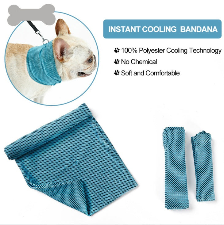 Cooling Pet Bandana – Summer Ice Scarf for Dogs & Cats