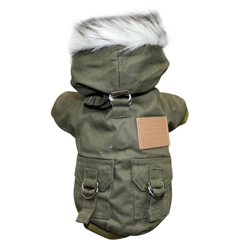 Double-Layer Fleece Dog Clothes – Warm Winter Outfit