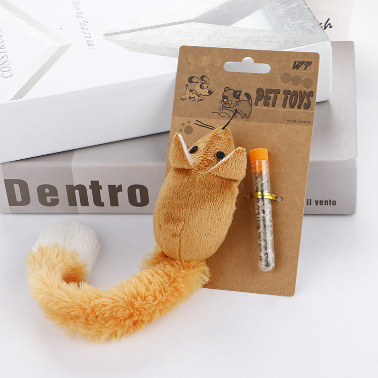 Mouse Tail Cat Toy – Interactive Teaser Training Play Toy