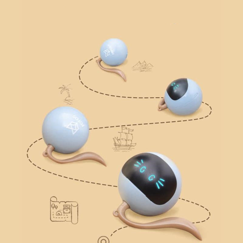 Smart LED Cat Ball – Colorful Rotating Interactive Pet Toy