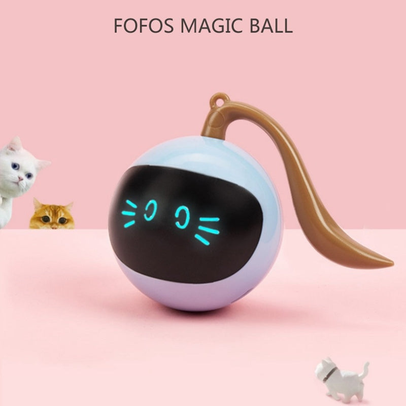 Smart LED Cat Ball – Colorful Rotating Interactive Pet Toy