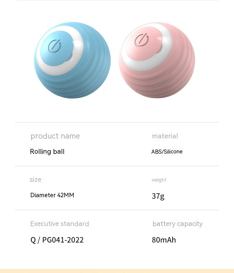 Automatic Bouncing Ball – Self-Moving Smart Cat Toy