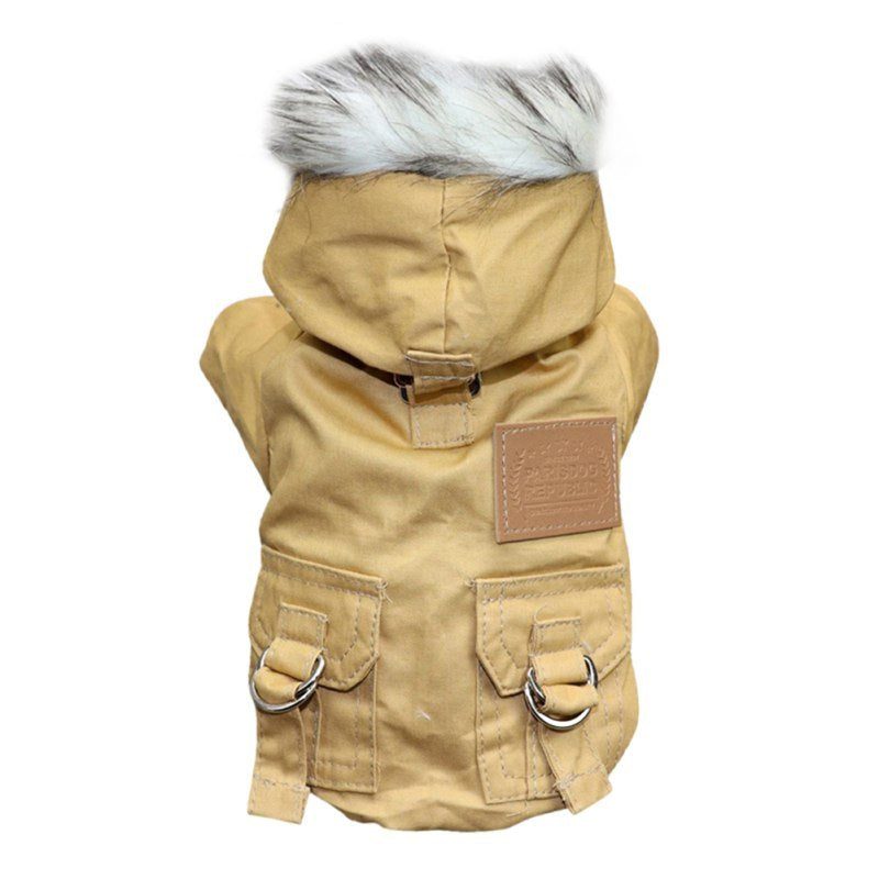 Double-Layer Fleece Dog Clothes – Warm Winter Outfit