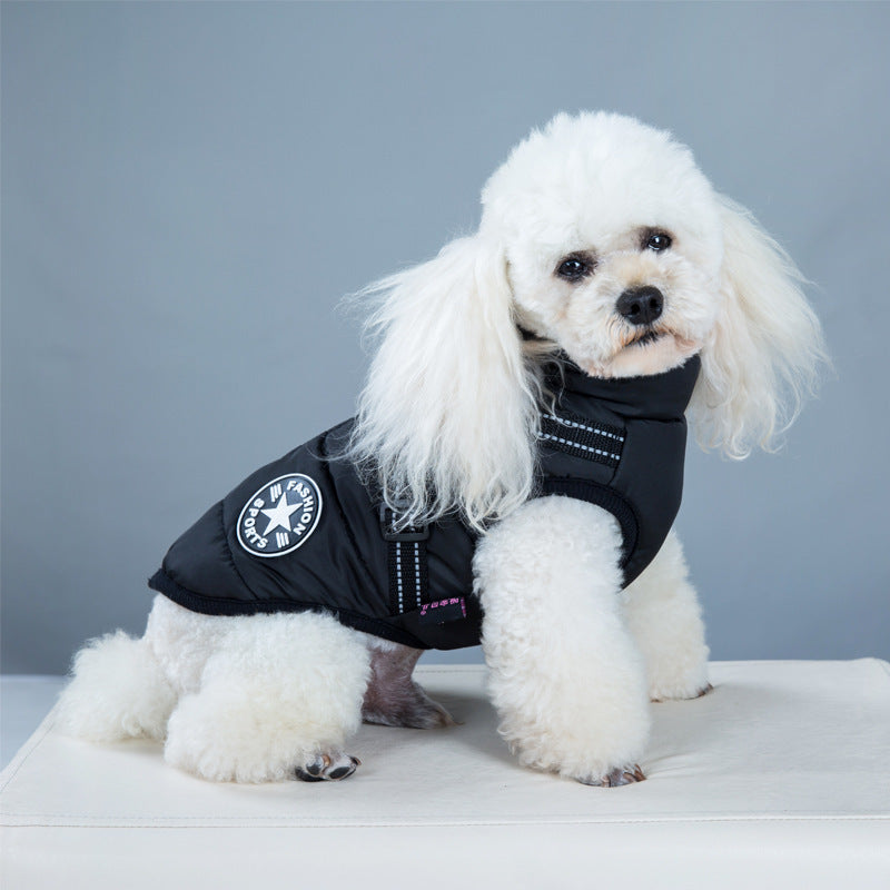 Waterproof Winter Dog Coat – Harness-Style Warm Pet Jacket