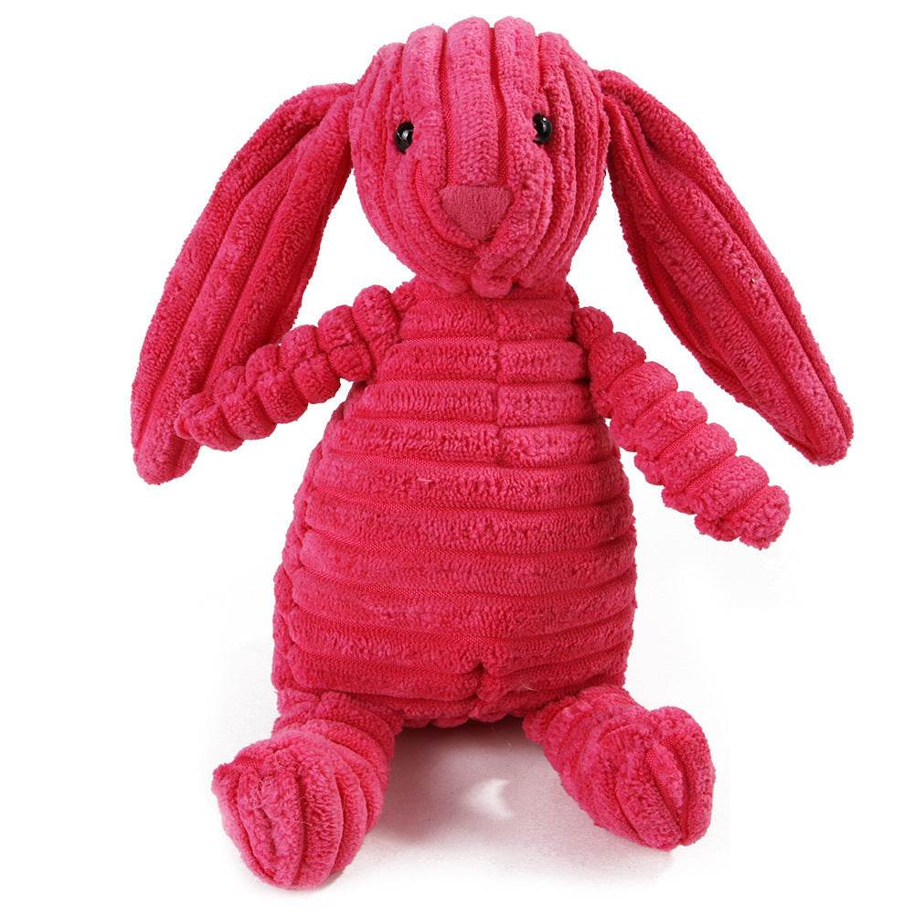 Riospets Squeaky Plush Dog Toy - Chew & Teeth Clean Rabbit