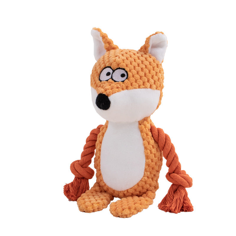 Plush Rope Dog Toy – Interactive Tug & Training Chew Toy