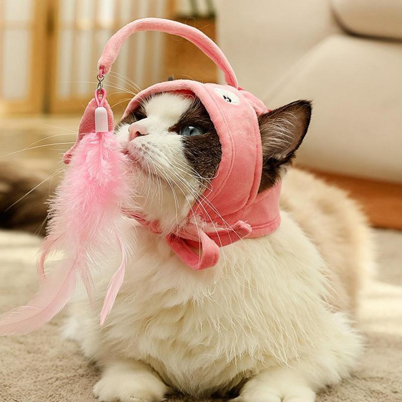 Funny Feather Headband – Interactive Cat Teaser Stick Toy
