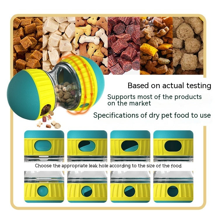 Food Dispensing Dog Toy – Interactive Slow Feeder Tumbler