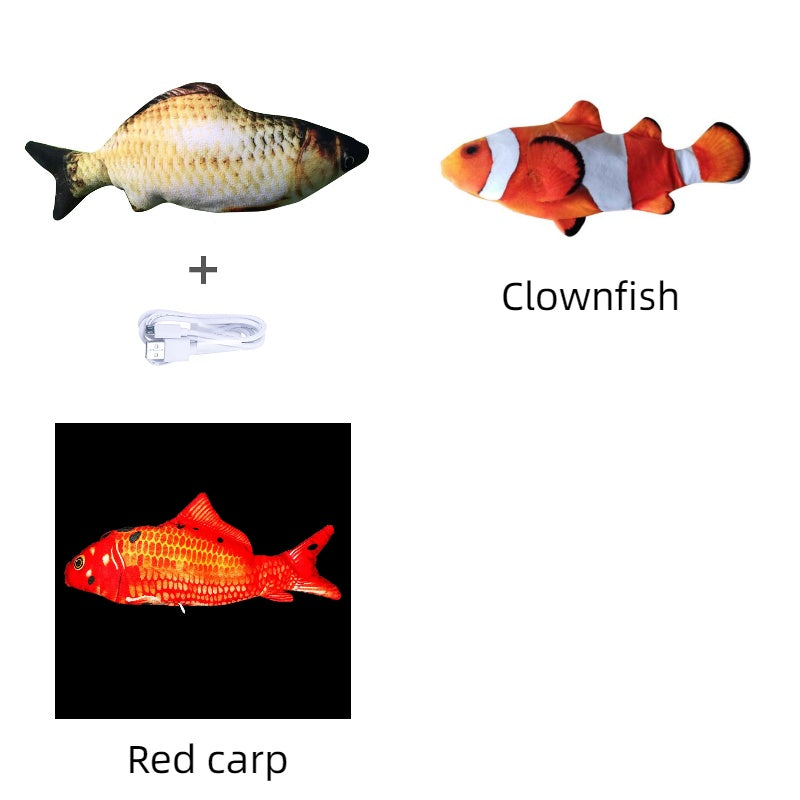 Electric Jumping Fish Toy – Realistic Flopping Fish Without Catnip
