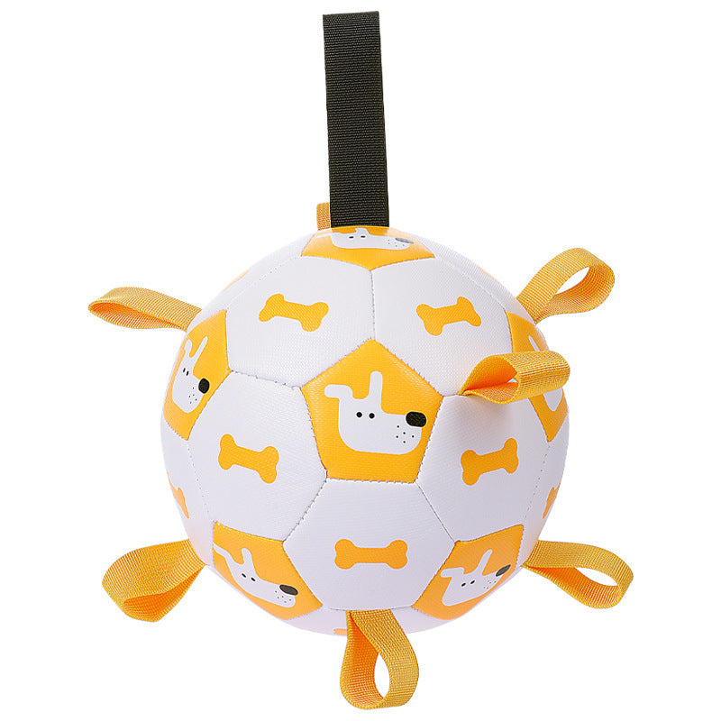 Interactive Dog Football Toy – Outdoor Training Bite-Resistant Ball