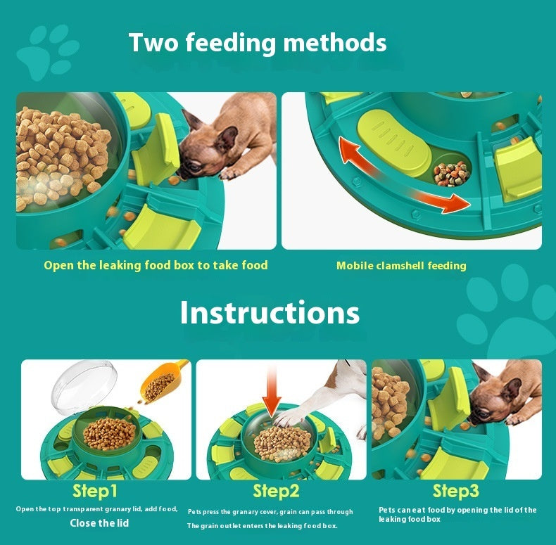 Interactive Dog Puzzle Feeder – IQ Training & Slow Feeding Toy