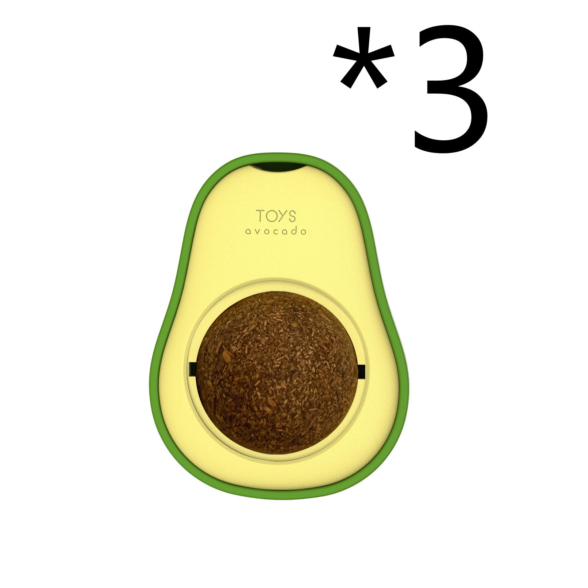 Avocado Catnip Toy – 360° Rotating Cat Mint Play Toy