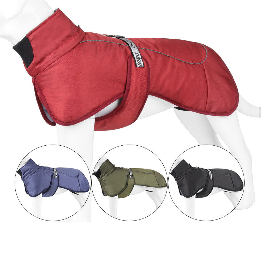 Cloak-Style Dog Coat – Reflective Thick Warm Pet Jacket