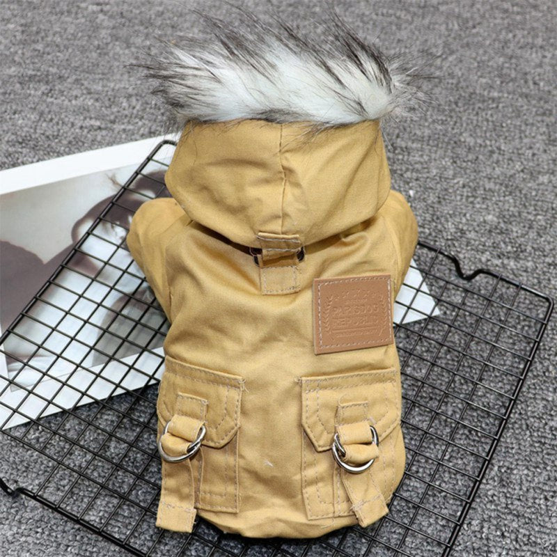 Double-Layer Fleece Dog Clothes – Warm Winter Outfit