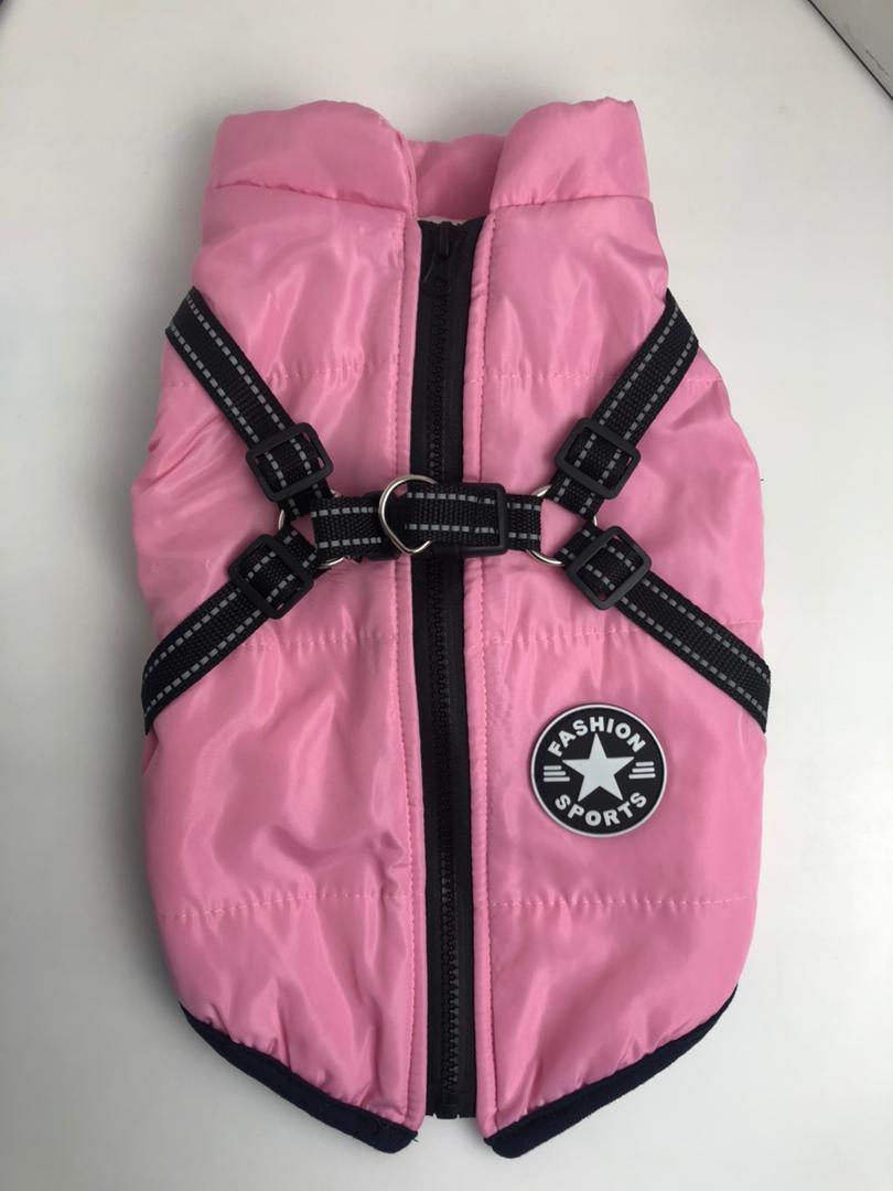 Winter Cotton Dog Vest – Chest-Back Integrated Pet Coat