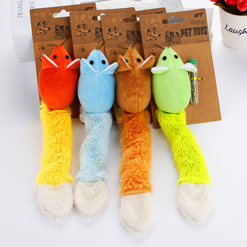 Mouse Tail Cat Toy – Interactive Teaser Training Play Toy