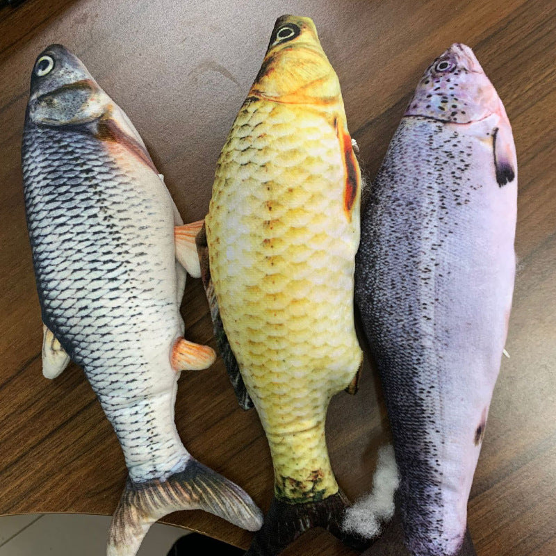 Electric Jumping Fish Toy – Realistic Flopping Fish Without Catnip