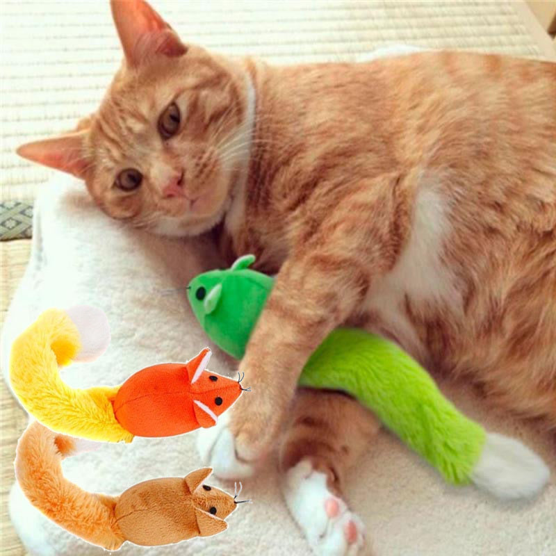 Mouse Tail Cat Toy – Interactive Teaser Training Play Toy