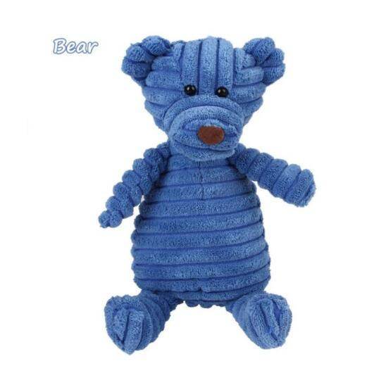Riospets Squeaky Plush Dog Toy - Chew & Teeth Clean Bear 28cm