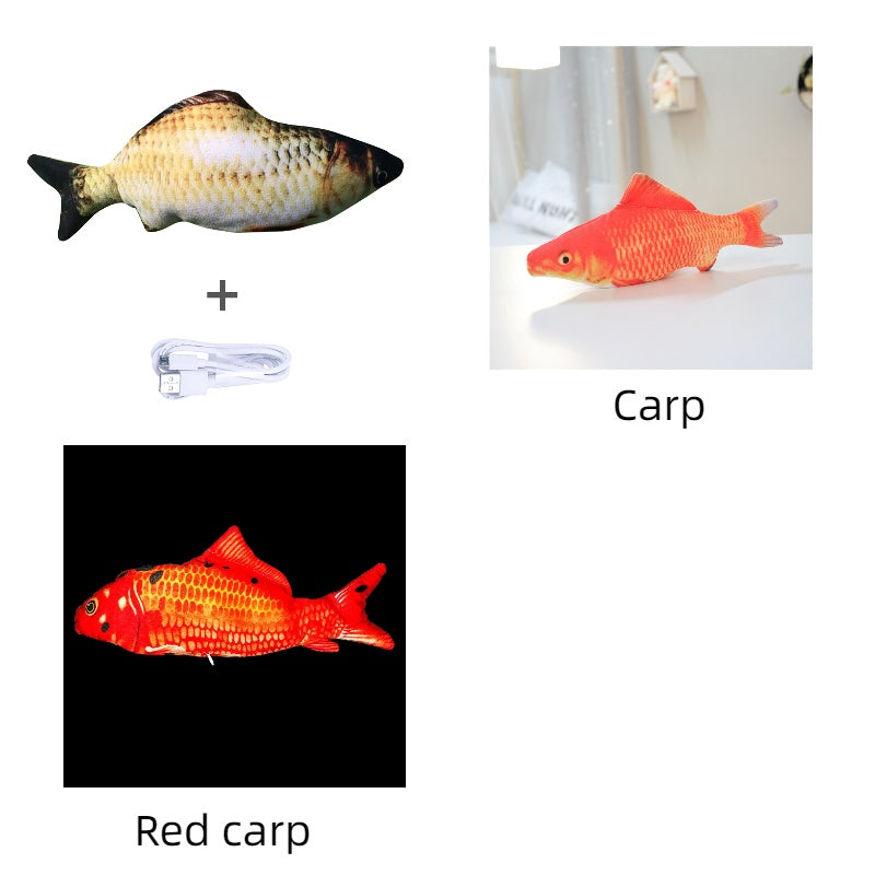 Electric Jumping Fish Toy – Realistic Flopping Fish Without Catnip