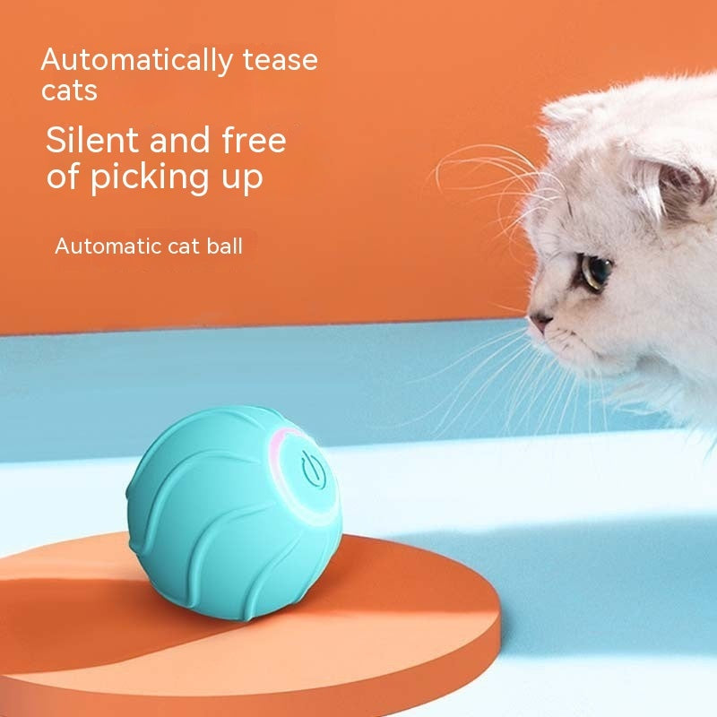 Smart Cat Toy Ball – Automatic Rolling & Jumping USB Teasing Toy