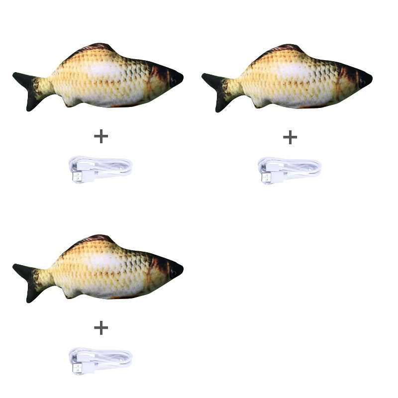 Electric Jumping Fish Toy – Realistic Flopping Fish Without Catnip