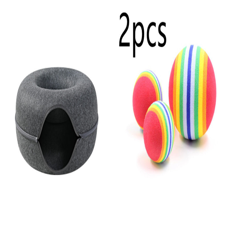 4-Season Cat Nest Tunnel – Dual-Use Felt Bed & Play Tunnel