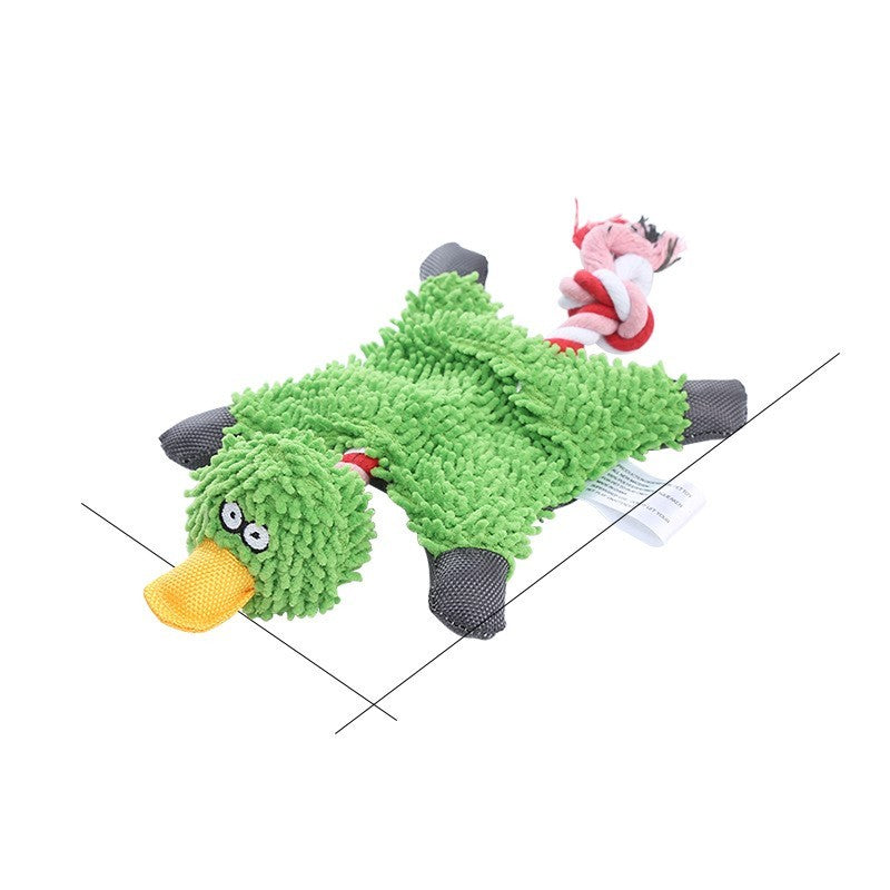 Donkey Plush Dog Toy – Corduroy Chew Squeaky Training Toy