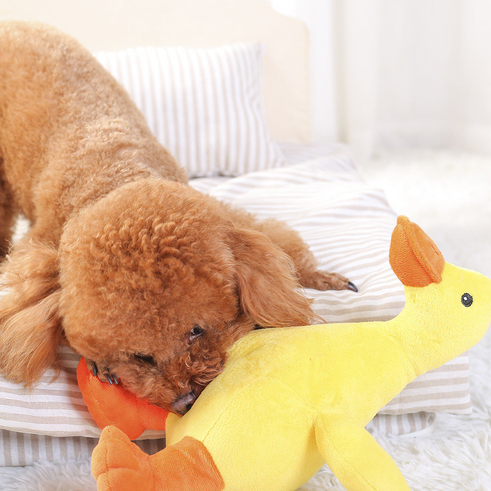 Dog Plush Toy – Soft Squeaky Vocal Toy for Playful Pets