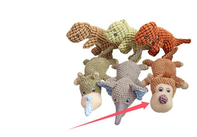 Riospets Squeaky Plush Cat Toy Monkey