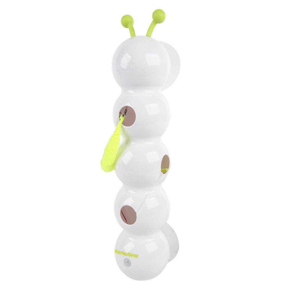 Smart Interactive Cat Toy - Motion Activated Teaser White And Green 40 x 8.5 x 9 cm