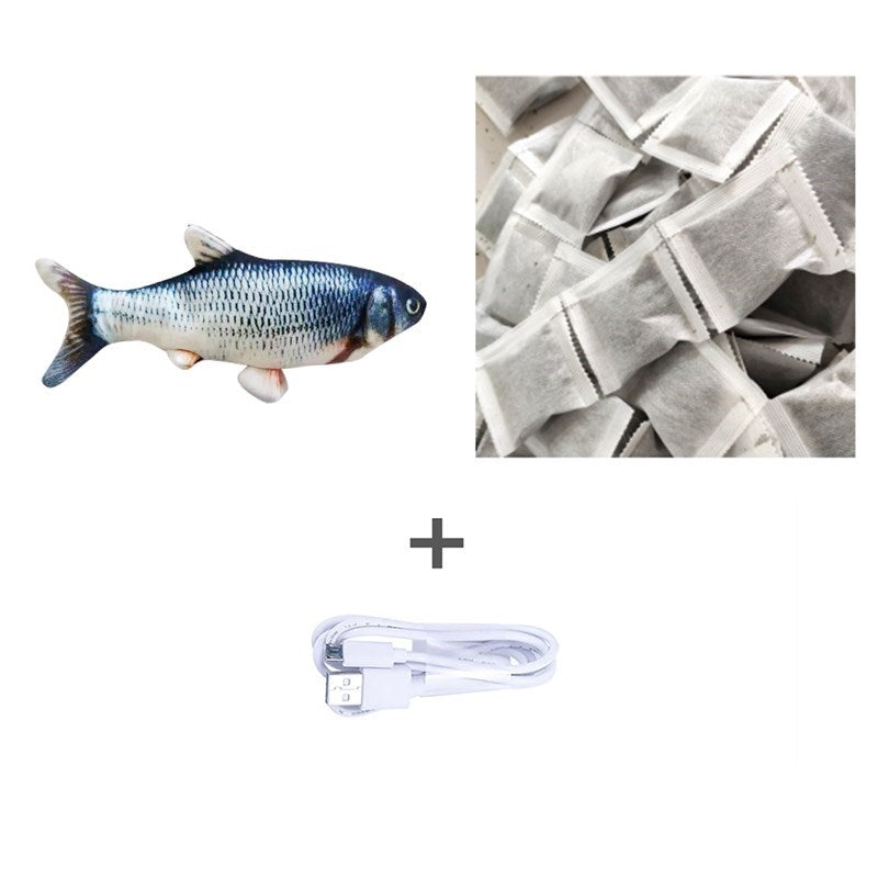 Electric Jumping Fish Toy – Realistic Flopping Fish Without Catnip