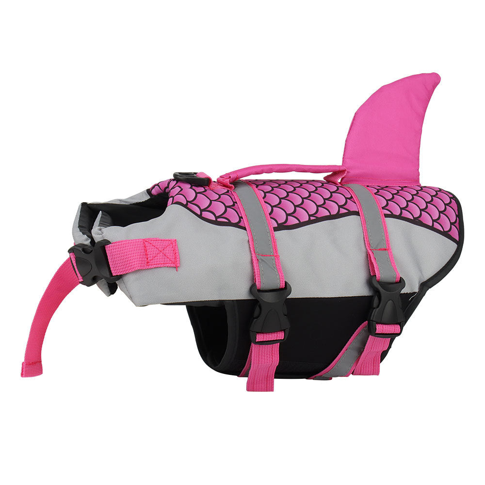 Shark Dog Life Jacket – Swimming Vest Harness for Summer Fun