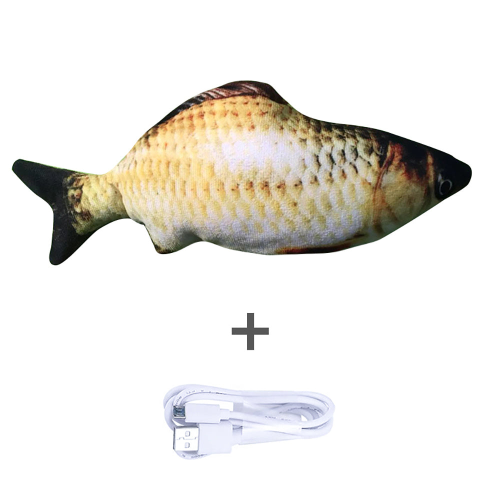 Electric Jumping Fish Toy – Realistic Flopping Fish Without Catnip
