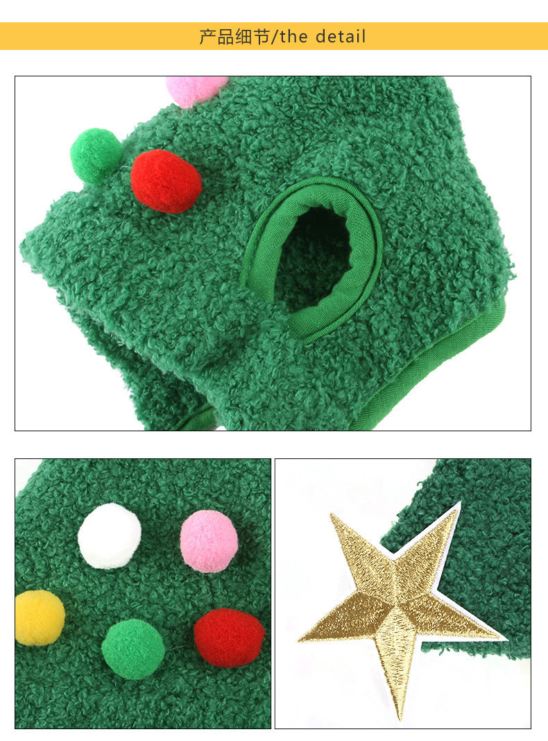 Christmas Tree Pet Hat – Festive Holiday Dog & Cat Accessory